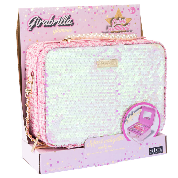 Girabrilla Tweed Case, 1 Maxi Make-up-Koffer, Weiss