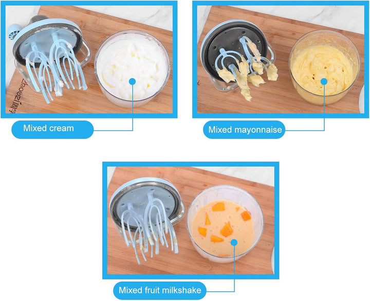 Handmixer für Sahne, Handkurbel Mixer Eierschläger Separator Kunststoff Handmixer Pusher Vielseitige