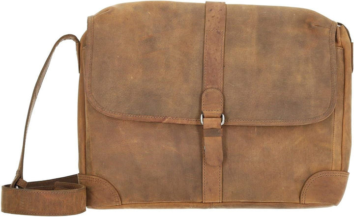 Harolds Antik Kuriertasche 37 cm Natur
