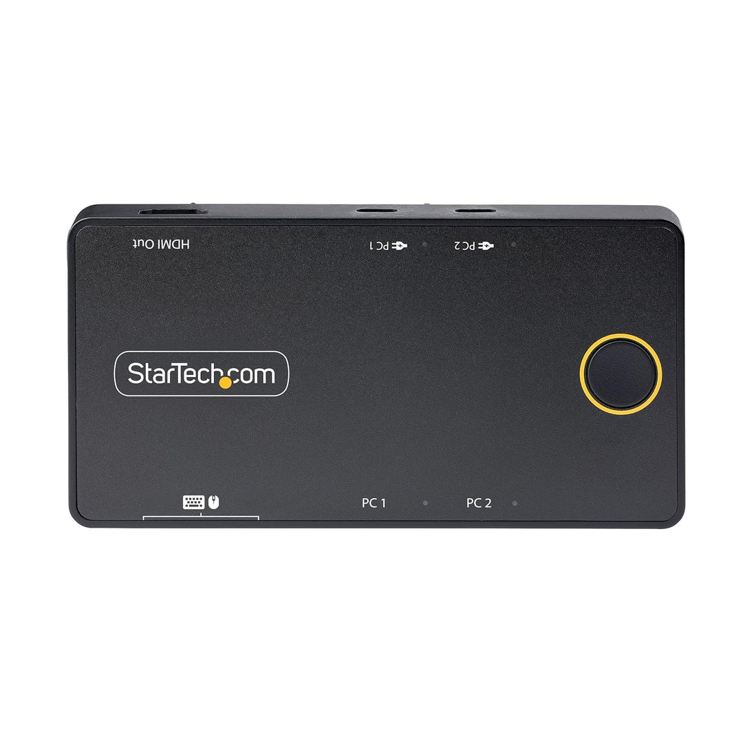 StarTech.com 2-Port USB-C KVM-Switch, EIN 4K 60Hz HDMI Monitor, 100W Power Delivery Pass-Through für