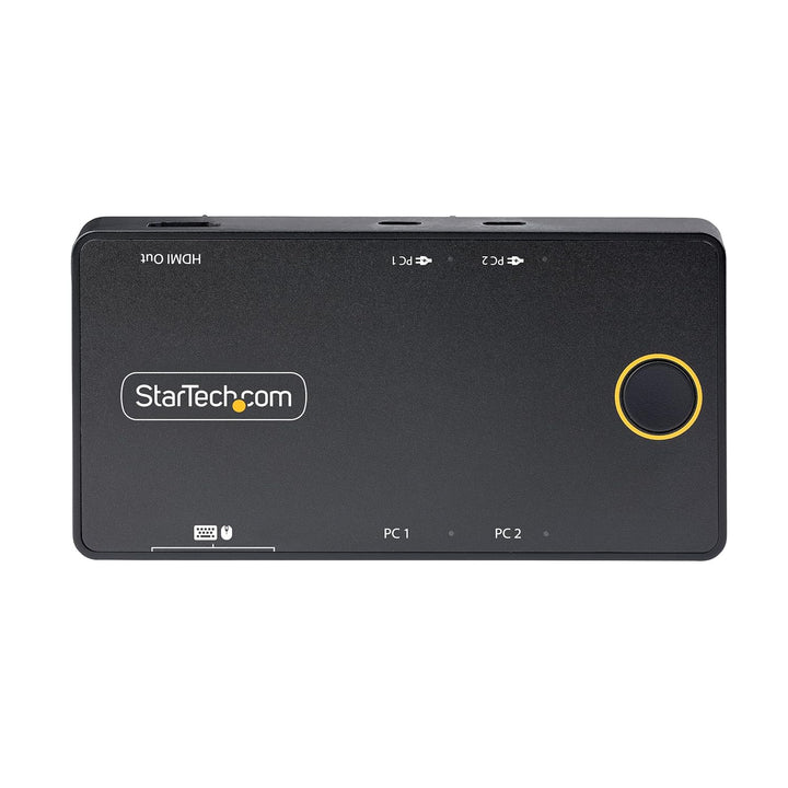 StarTech.com 2-Port USB-C KVM-Switch, EIN 4K 60Hz HDMI Monitor, 100W Power Delivery Pass-Through für