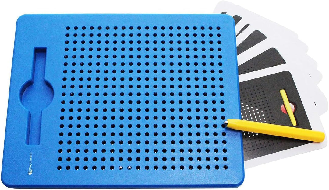 Magnetmaltafeln: 2er-Set magnetische Reise-Zeichentafeln, blau, 17,5 x 21,5 x 1,2 cm (Tafel)