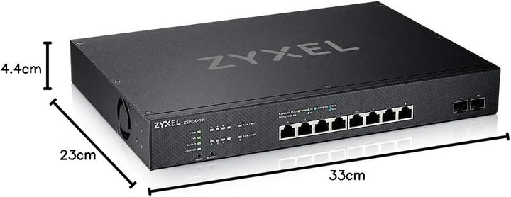 ZyXEL NebulaFlex Smart-Managed Switch mit 8 Ports, Multi-Gigabit + 2 10G Glasfaser-Ports [XS1930-10]
