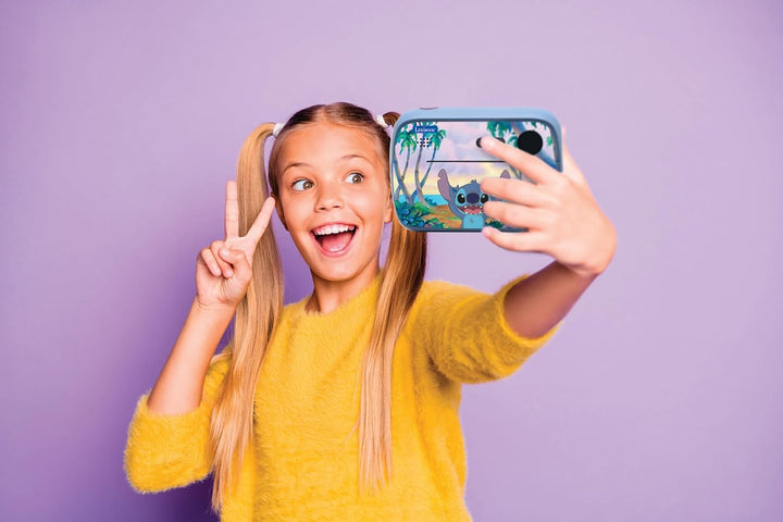 Lexibook, Disney Stitch, StarCAM Print, Kamerapaket mit Sofortdrucker, Foto- und Videofunktion, 32 G