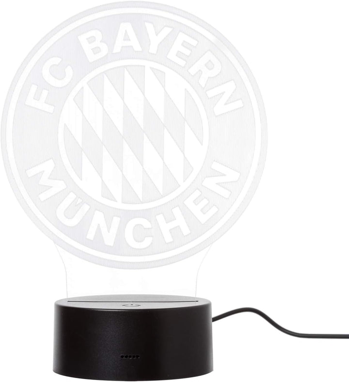 FC Bayern München LED Lampe Logo Nachtlicht, Leuchte FCB - Plus gratis 1 x FCB Autogrammkarte unsere