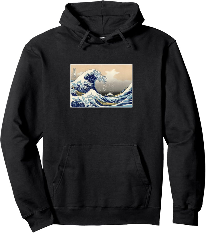 Hokusai - Die grosse Welle Japanische Kunst Gemälde Pullover Hoodie