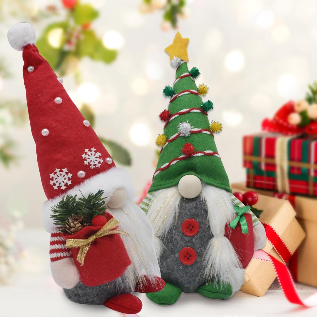 Weihnachtswichtel, 2 Stücke Weihnachten Deko Wichtel Weihnachtsmann, Weihnachtsdeko Plüsch Wichtel f