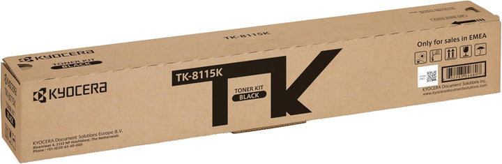 Kyocera TK-8115K Schwarz. Original Toner-Kartusche 1T02P30NL0. Kompatibel für ECOSYS M8124cidn, ECOS