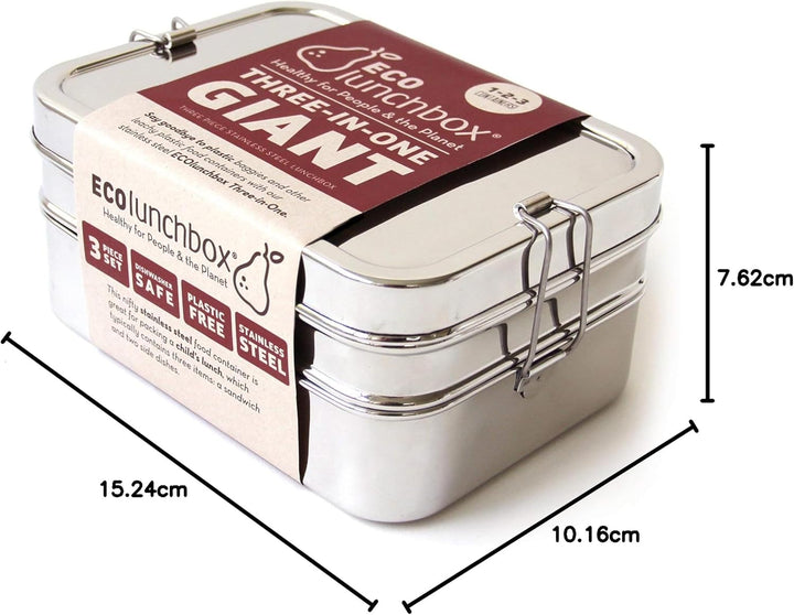 ECOlunchbox Brotdose Three in One regular, regular