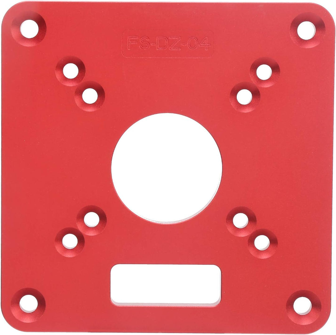 Router Base, Flip Board aus Aluminiumlegierung, Router Sub Base Plate mit Vorgebohrten Löchern Kompa
