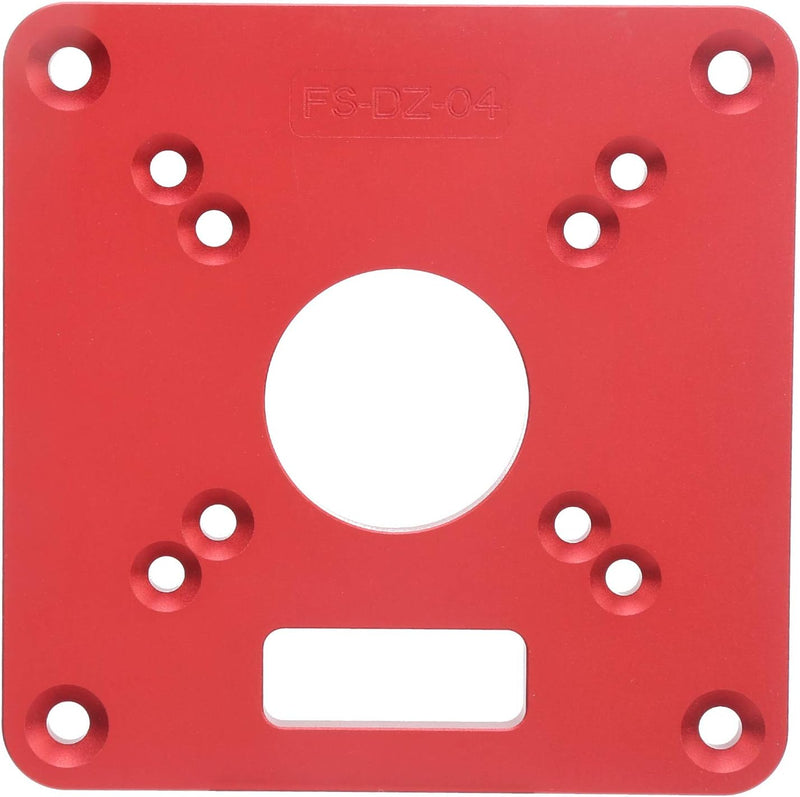 Router Base, Flip Board aus Aluminiumlegierung, Router Sub Base Plate mit Vorgebohrten Löchern Kompa