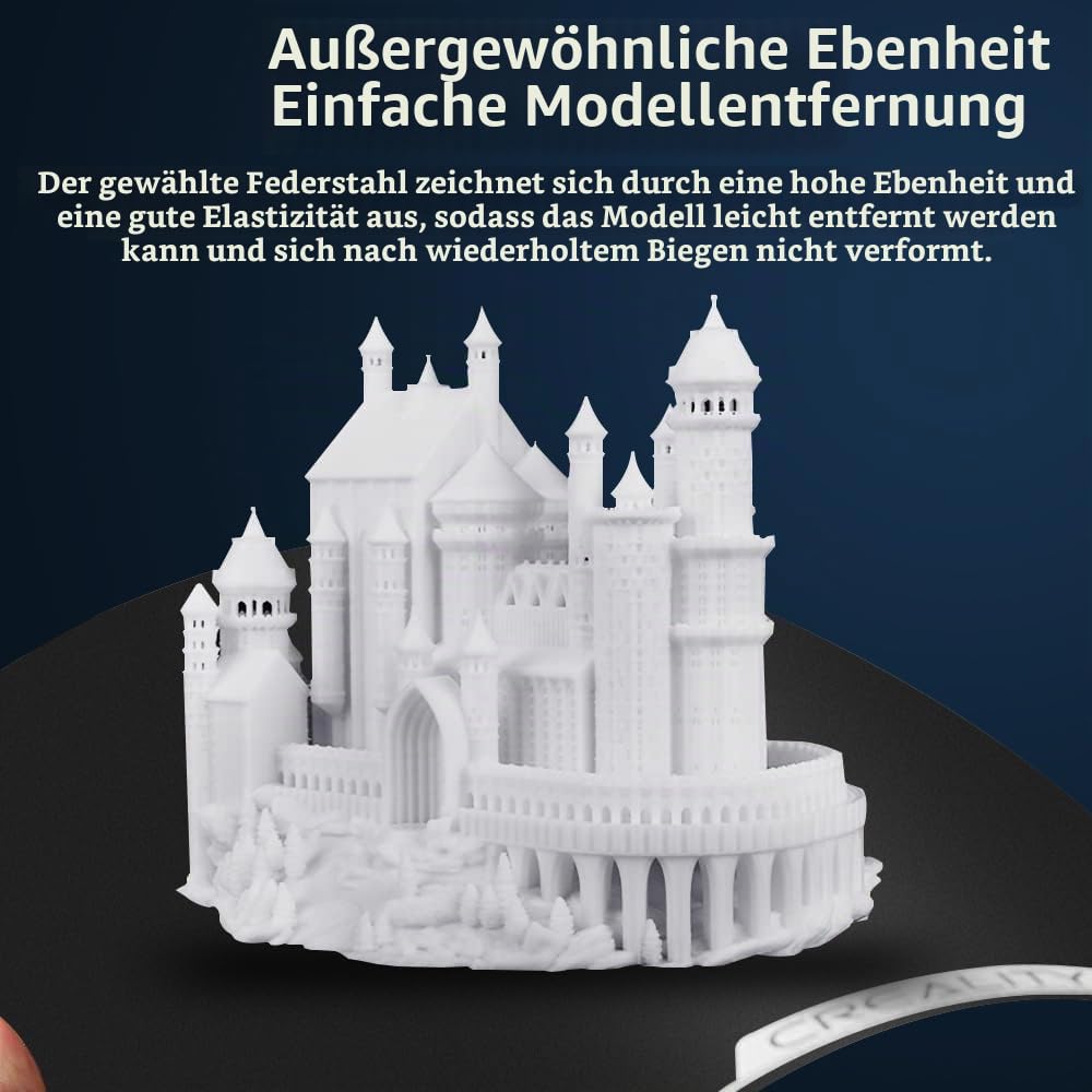 Creality Offiziell 2PCS Ender 3 V3 SE Bauplatte, 235x235mm PEI Blatt strukturierte Oberfläche flexib