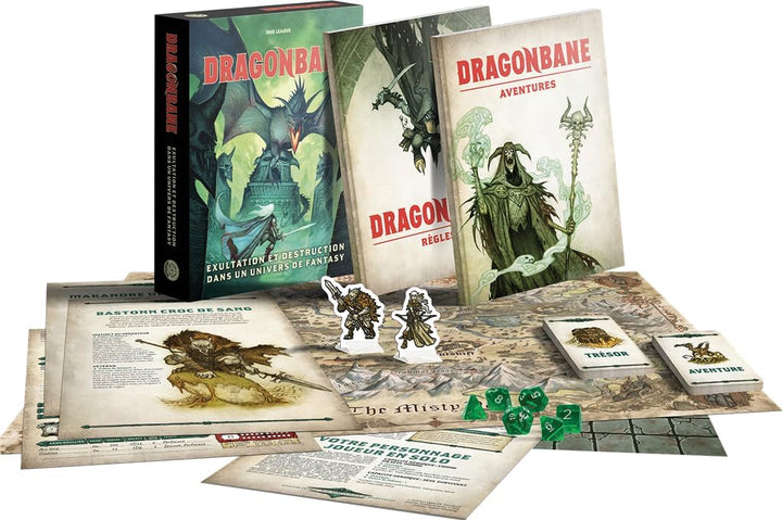 Drakar Och Demoner – Dragonbane | Grundbox des legendären schwedischen Rollenspiels | französische V