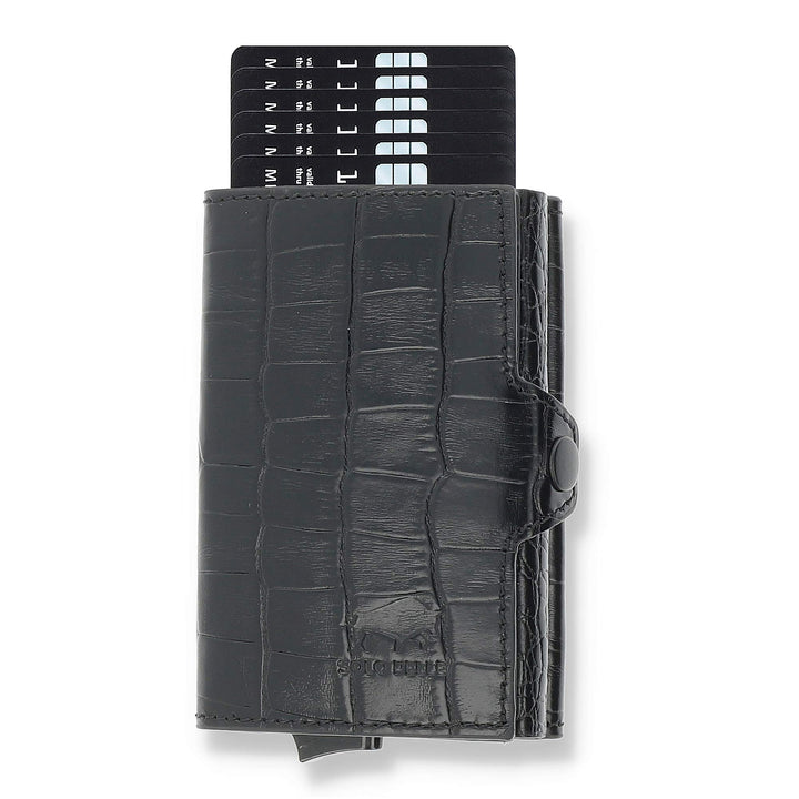 Solo Pelle Kartenetui | Kreditkartenetui | Leder Geldbörse Slim Wallet Portmonee | Geldbeutel mit RF