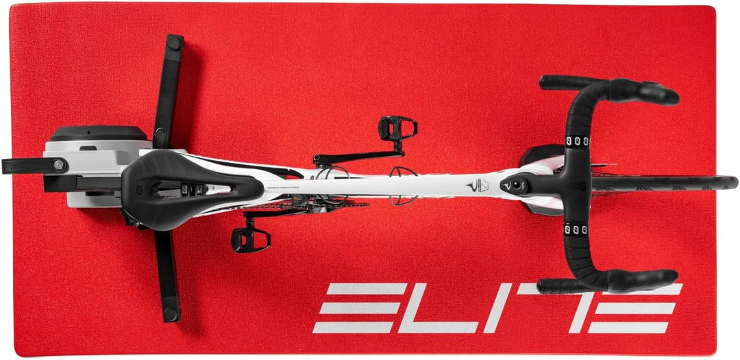 Elite Trainingsmatte Rot 180x90cm – Bodenschutz Rutschfest Schalldämmend – Für Hometrainer Indoor Tr