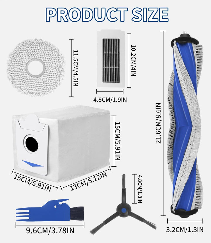 Ersatzteile Zubehörset für ECOVACS DEEBOT X5 Omni /X5 Pro Saugroboter