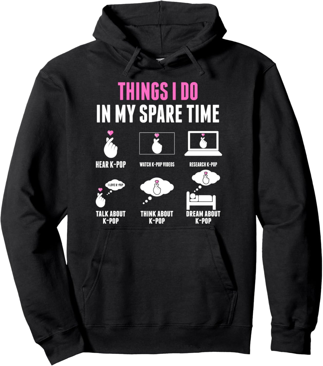 Dinge, die ich in meiner Freizeit anziehe Kpop Merch K-Pop Pullover Hoodie