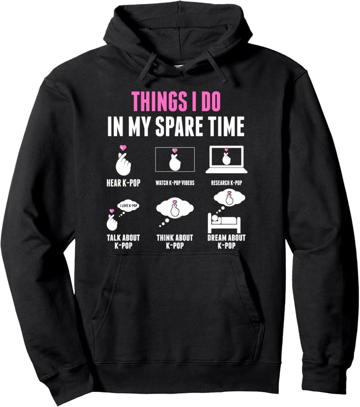 Dinge, die ich in meiner Freizeit anziehe Kpop Merch K-Pop Pullover Hoodie