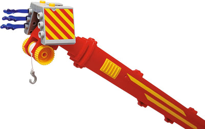 Simba 109252517 - Feuerwehrmann Sam Spielzeug-Kran (50 cm) - 2-in-1 Rettungs-Fahrzeug (Auto & Kran)