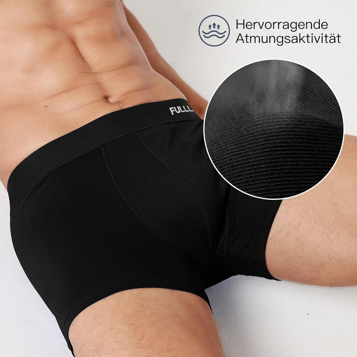 Fullluwaa Boxershorts Herren 10er Pack Baumwolle Unterhosen Männer Ohne Kratzenden Zettel Atmungsakt