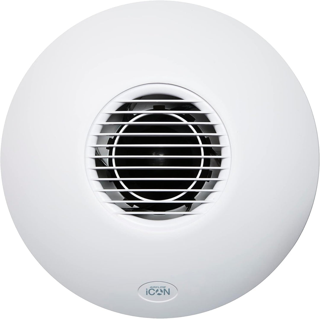 Airflow iCON 30 Badlüfter Abluftventilator – 100mm/4 | 33 l/s Luftstrom, Energieeffizient 10,7W, Lei
