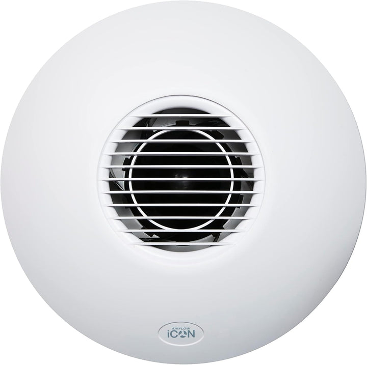 Airflow iCON 30 Badlüfter Abluftventilator – 100mm/4 | 33 l/s Luftstrom, Energieeffizient 10,7W, Lei