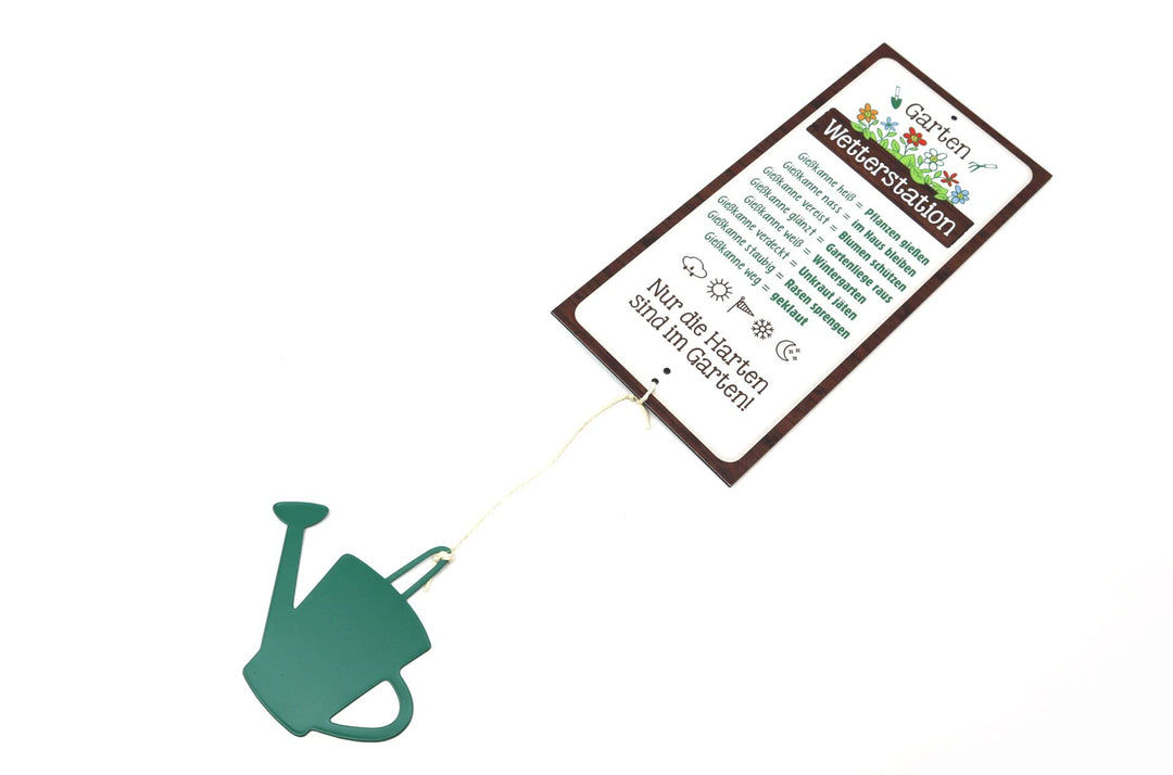 GILDE Schild Wetterstation Aluminium grün Höhe 30 cm