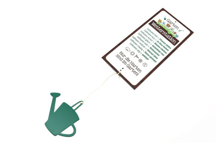 GILDE Schild Wetterstation Aluminium grün Höhe 30 cm