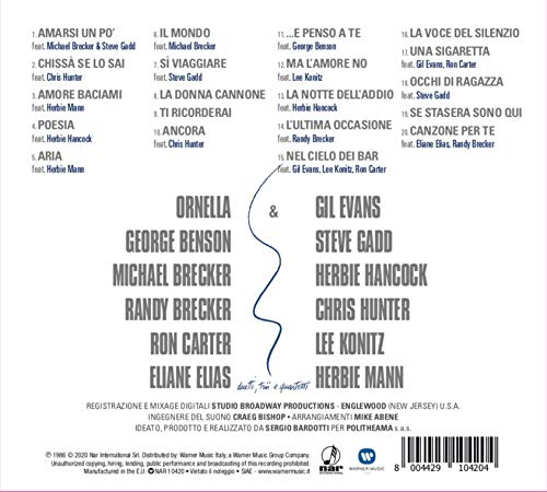 Ornella & Duetti Trii E Quartetti, Audio-CD