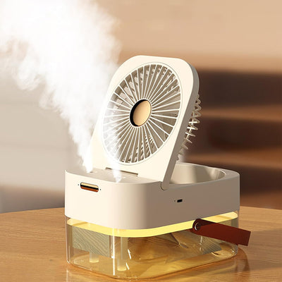 Ankrs Befeuchtungsventilatoren Tragbarer Ventilator Luftbefeuchter 2L, Ultra leise Tischventilator m