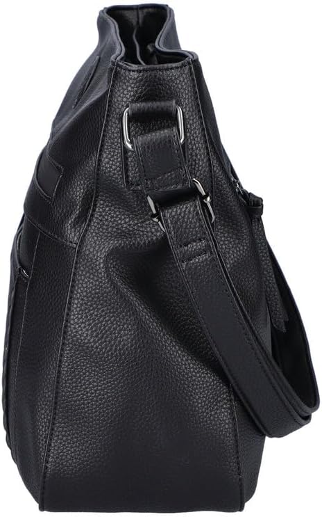 Rieker Damen H1481 Umhängetasche Schwarz, Schwarz