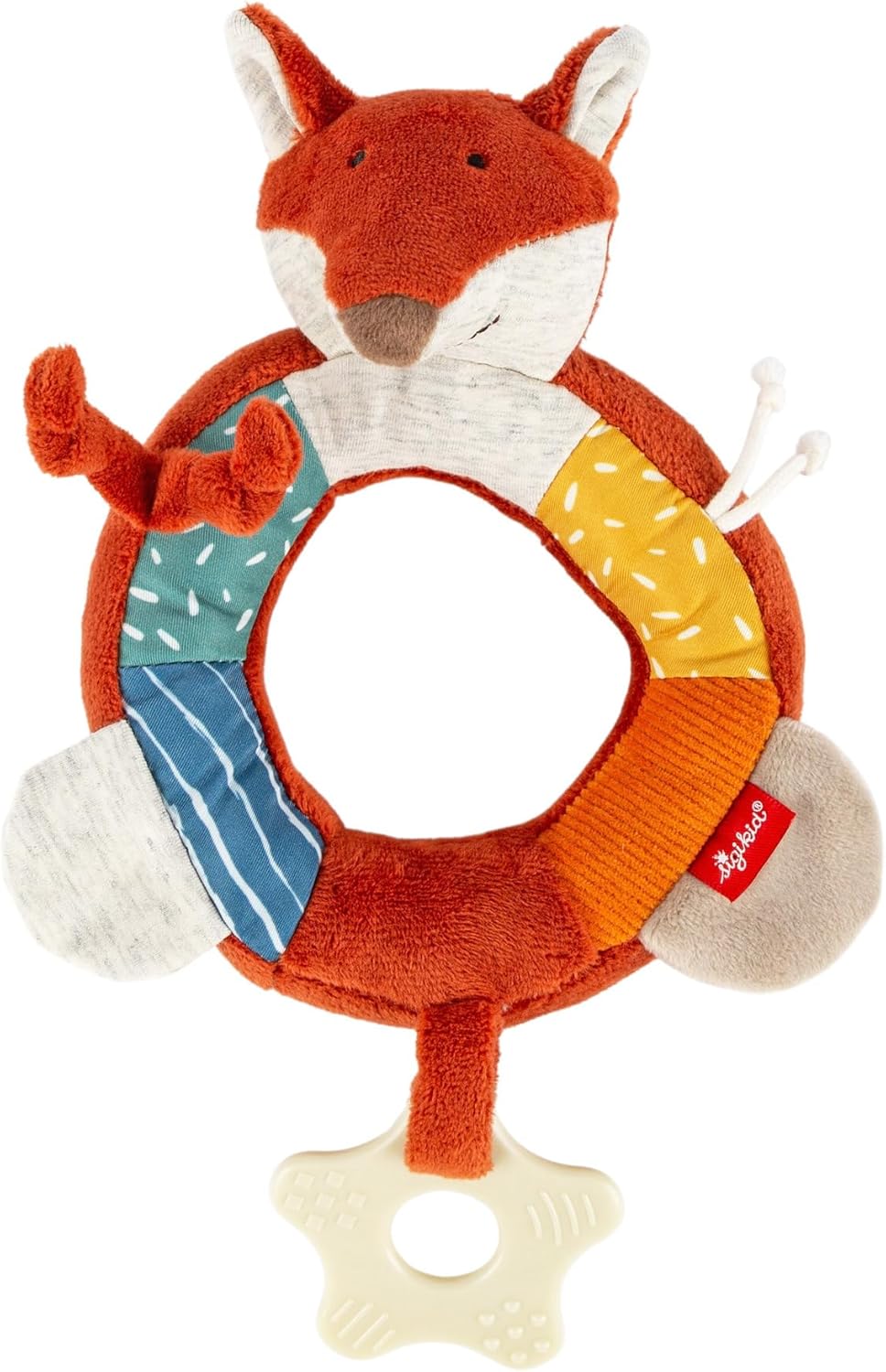 sigikid 43224 Babyaktivspielzeug Greifling, Mehrfarbig/Fuchs, Mehrfarbig/Fuchs