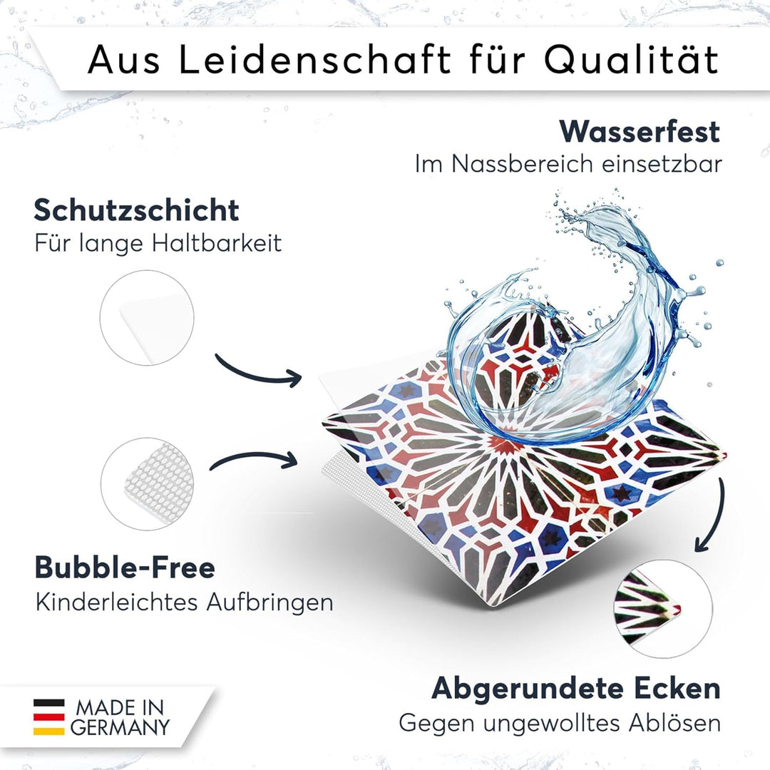 Selbstklebende - [ Bodenfliesen - Fliesen für Boden ] - Aufkleber Folie Sticker für Boden-Fliesen -