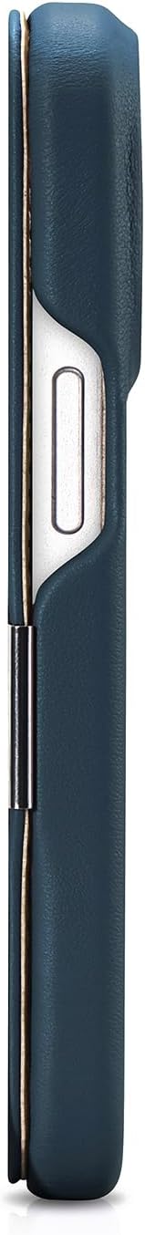 Mobiskin Hülle für iPhone 15 PRO (6,1 Zoll), Handyhülle mit Leder, Case kompatibel mit MagSafe, Schu