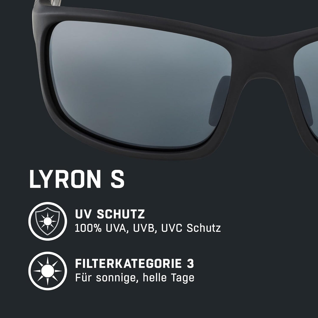 ALPINA LYRON S - Verspiegelte und Bruchsichere Sport- & Fahrradbrille Mit 100% UV-Schutz Für Erwachs