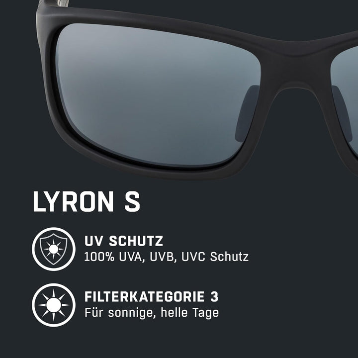 ALPINA LYRON S - Verspiegelte und Bruchsichere Sport- & Fahrradbrille Mit 100% UV-Schutz Für Erwachs