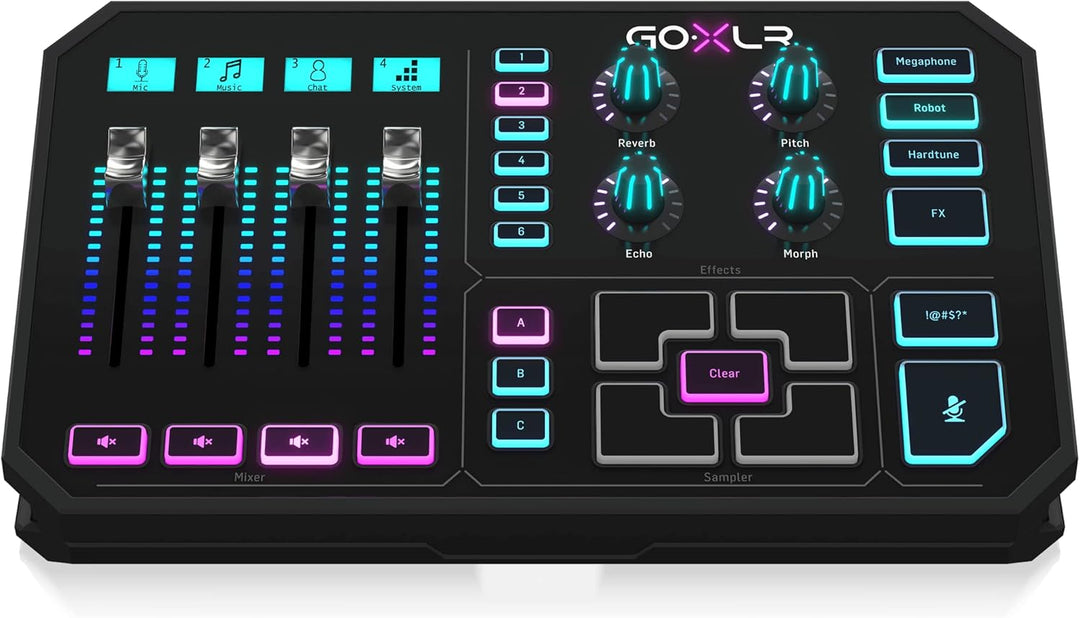 TC Helicon GoXLR Revolutionäre Online-Broadcaster-Plattform mit 4-Kanal-Mischpult & Logitech C920 HD