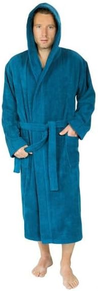 WeWo fashion Damen Kapuzen-Bademantel 3006 anthrazit 44 Grau, 44 Grau