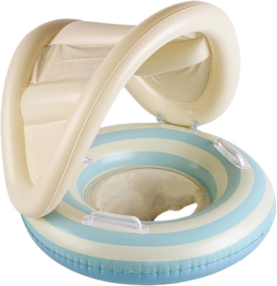 Baby Floaty Chair, Float Ring, Sunshade Canopy Protection, Adjustable Safety Support, Swimming Train