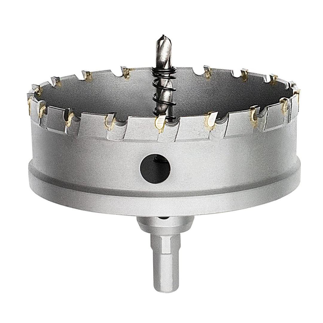 Meccion Lochsäge Hartmetall-Bohrer, Hochwertiger TCT Metall Lochsäge Bohrer für Edelstahl, Eisen, Le
