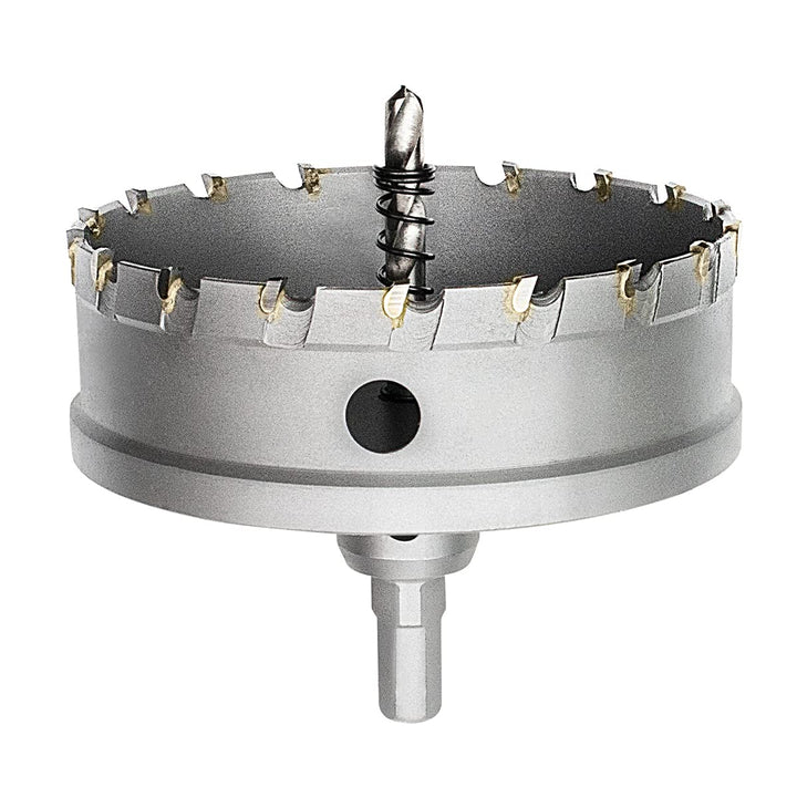 Meccion Lochsäge Hartmetall-Bohrer, Hochwertiger TCT Metall Lochsäge Bohrer für Edelstahl, Eisen, Le