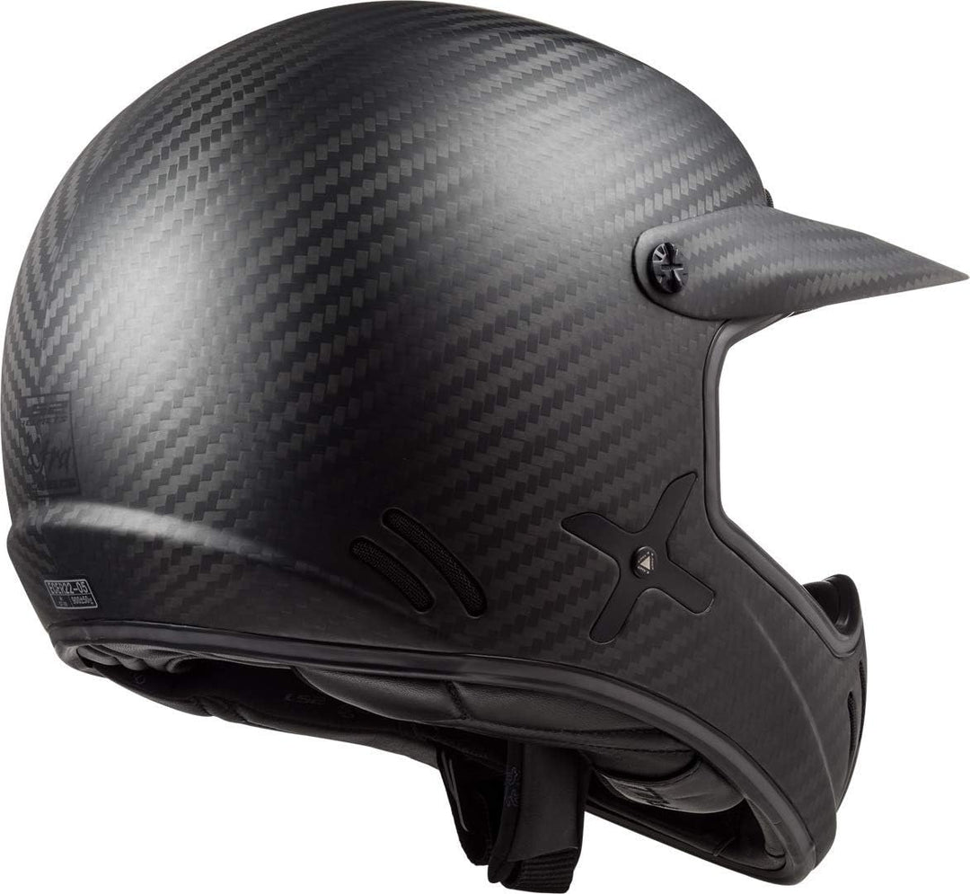 LS2 Unisex Xtra Motorradhelm S Kohlenstoffmatte, S Kohlenstoffmatte