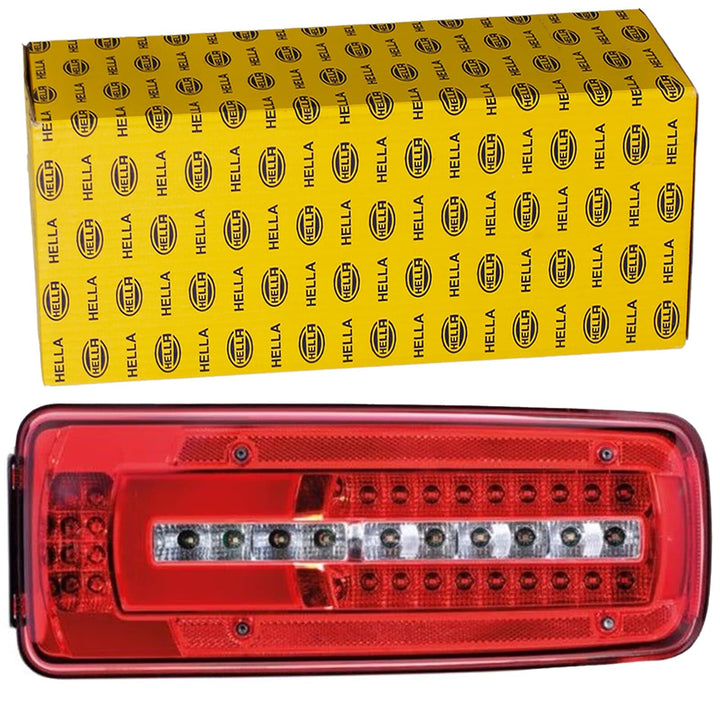 HELLA 2VD 012 381-311 Heckleuchte - Truck Full LED - LED - 24V links links DIN Stecker seitlich, lin