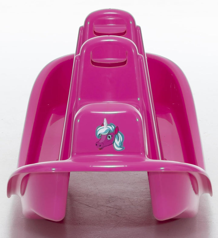 Wippe Rocker Einhorn Tier Schaukelwippe Kunststoff Kinder Spielzeug pink, Pink