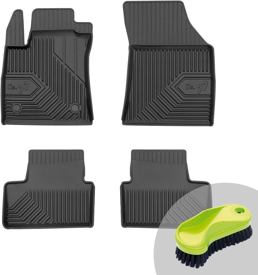 FROGUM No.77 Gummimatten Ganzjahresset von Auto Fussmatten Autofussmatten für Renault Megane IV ab 2