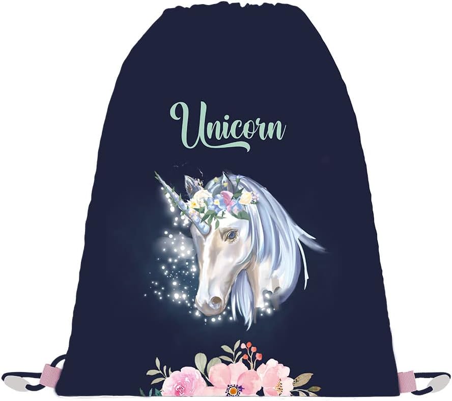 SCOOLSTAR Schulranzen Einhorn Mädchen 1 Klasse Tornister Schulrucksack Schultasche SET 3 teilig inkl