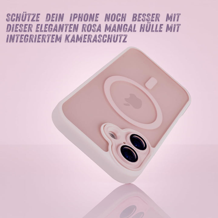 MANGAL Magnetische Hülle für iPhone 17 – Dünnes matt-transluzentes Case mit integriertem Kameraglas-