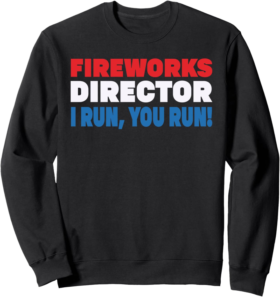4. Juli-Shirt. FIREWORKS DIRECTOR USA Flagge Sonnenbrille Sweatshirt