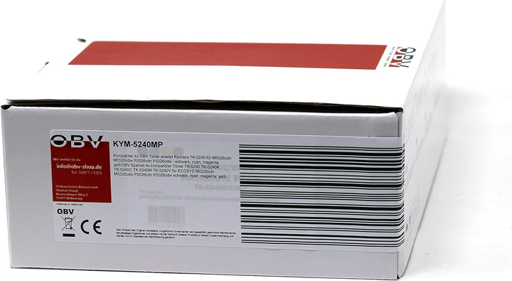 OBV 4X kompatibler Toner als Ersatz für Kyocera TK-5240 für Kyocera ECOSYS M5526cdn M5526cdw P5026cd