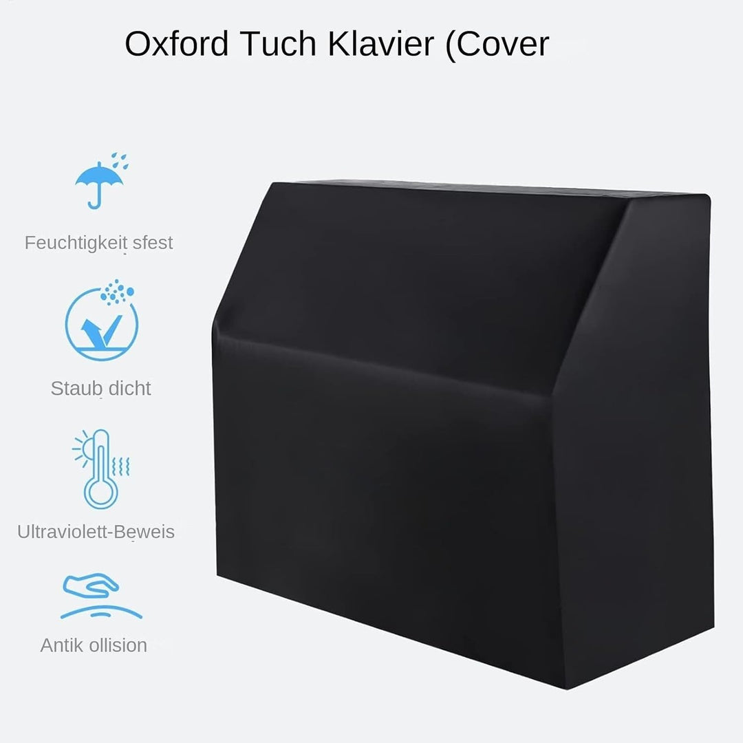 Vollständige Klavierabdeckung Wasserdicht Staubdicht, Vertikales Klavier Abdeckung, 420D Oxford-Gewe